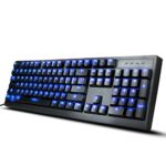 ENHANCE GX-K5 FPS Mechanical Gaming Keyboard with Blue LED Backlighting & TTC Brown Tactile Switches – Great for Counter-Strike: Global Offensive , Overwatch , Call of Duty: Black Ops III & More Games