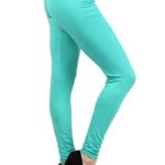 Leggings Mania Women’s Solid Full Length High Waist Leggings – Regular or Plus