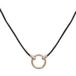 The durable classic bola leather eyeglass necklace with metal loop