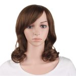 MapofBeauty 16″/40cm Hot Medium Curly Wig (Light Brown)