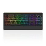 RK ROYAL KLUDGE PRO104 Full Anti-ghosting Customizable RGB Lighting Effects Programmable Wired Mechanical Gaming Keyboard with Blue Switches for PC & Mac Gamers – Black