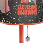 NFL Cleveland Browns Table Lamp with Die Cut Lamp Shade