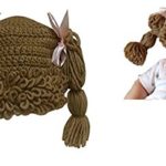 The Lilly Hat Woven Yarn Hair Hat – Infant Baby Toddler Child Size – Light Brown