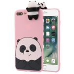 iPhone 7 Plus Case,SMYTshop 3D Cartoon Animals Cute Bare Bears Soft Silicone Skin Cover for Apple iPhone 7 Plus 5.5 Inch (Pink)