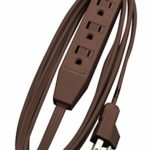 Woods 0608 Cube Extension Cord with Power Tap, 8-Foot, Brown
