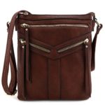 Double Compartment Crossbody Bag with Zipper Accent