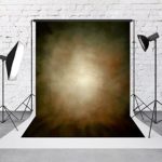 Photography Backdrops 5×7 feet, Fabric Cloth Photo Background, Solid Brown Customized Background Studio Props for Photography,Video and Television, Wrinkle Free