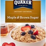 Quaker Instant Oatmeal Maple Brown Sugar, Breakfast Cereal, 10-Packet Boxes (Pack of 4)
