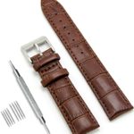 CIVO Genuine Leather Watch Bands Top Calf Grain Leather Watch Strap 16mm 18mm 20mm 22mm for Men and Women
