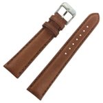 Light Brown, Oil Tanned Genuine Leather, Soft Padded Watch Band by DAKOTA