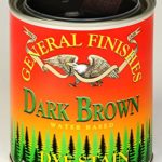 General Finishes Water Based Dye Stain Dark Brown Quart