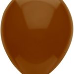 PartyMate 82227 Solid Color Latex Balloons, 15 Count, Chestnut Brown
