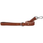 Bond & Co. Suede Leather Dog Lead in Dark Brown, 5 ft.
