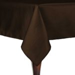 Ultimate Textile (3 Pack) Reversible Shantung Satin – Majestic 60 x 120-Inch Rectangular Tablecloth – for Weddings, Home Parties and Special Event use, Espresso Dark Brown