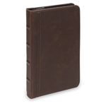 Samsill Vintage Hardback Junior Zipper Padfolio, Business and Interview Portfolio, 5 x 8 Writing Pad, Dark Brown