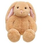 Build A Bear Workshop BABW Light Brown Cream Lil Bunny Big Ears Plush Stuffed Animal