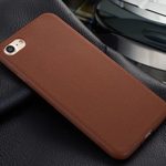 for Apple iPhone 6s 6 Plus 5.5″ Ultra Thin Slim TPU Leather Soft back Case Cover Skin (Brown for iPhone 6s 6 Plus 5.5″)