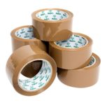 Heavy Duty Brown Packaging Tape, 6 Rolls, 48MM x 66M