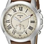 Fossil Hybrid Smartwatch – Q Grant Dark Brown Leather FTW1118