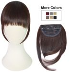 REECHO Fashion One Piece Clip in Hair Bangs / Fringe / Hair Extensions Color: Dark Brown