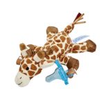 Dr. Brown’s Lovey Pacifier and Teether Holder, 0m+, Giraffe with Blue Pacifier