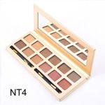 Hot Sale!Pro Eyeshadow Palette,ZYooh Fashion Luxury Golden Cosmetics Shimmer Matte Eyeshadow Makeup Palette 12 Colors (H)