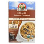 Dr. McDougall’s Right Foods Organic Instant Oatmeal, Light Maple Brown Sugar, 10.7 Ounce, Pack of 7