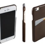 Apple iPhone 8, 7 and iPhone 6/6s Premium Genuine Leather Case – Carrying Sleeve – Slim Fit Cover with Card Slots (Dark Brown)