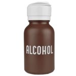 MENDA 35601 HDPE 8oz Alcohol Dispensing Bottle, with Lasting-Touch Pump, Brown