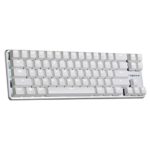 Qisan Gaming Keyboard Mechanical Wired Keyboard Cherry MX Brown Switch Backlight keyboard 68-Keys Mini Design White