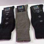 Socks Eros Men’s Classic Crew Dress Assorted Patterns (3) Pairs 6008AP Black/Light Brown