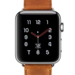 For Apple Watch Band 38MM, Shinace Retro Genuine Leather Strap Replacement Band for Apple Watch Series 3 / 2 / 1 (Light Brown 42mm)