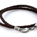 Bico 4mm (0.16 inch) Brown Braided Necklace (CL14 Brown)