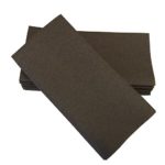 SimuLinen Colored Napkins – Decorative Cloth Like & Disposable Dinner Napkins – Soft, Absorbent & Durable – 16”x16” – Box of 50 (Chocolate Brown)