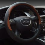 Microfiber Leather Steering Wheel Covers Universal 15 inch, Brown