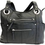 Leather Locking Concealment Purse – CCW Concealed Carry Gun Shoulder Bag