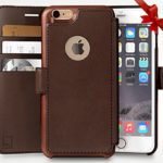 iPhone 6, 6s Wallet Case | Durable and Slim | Lightweight with Classic Design & Ultra-Strong Magnetic Closure | Faux Leather | Dark Brown ||Apple 6/6s (4.7 in)