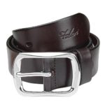 Falari Men’s Leather Belt 38mm Stainless Steel Buckle 9002