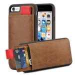 iPhone 6 Wallet Case, iPhone 6s Leather Case, LAMEEKU Apple 6 /6S Shockproof case with Credit Card Slot Holder & ID Pockets, Protective Phone Cover For Apple iPhone 6 / 6S 4.7inch Light Brown