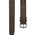 18mm Dark Brown Leather Watch Band Fits Victorinox Swiss Army Large Cavalry & More