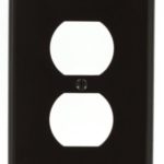 Leviton PJ8 1-Gang Duplex Receptacle Wallplate, Midway Size, Brown