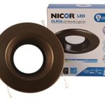 NICOR Lighting Dimmable 800-Lumen 2700K LED Recessed Downlight Retrofit Kit for 5-6-Inch Housings, Oil-Rubbed Bronze Trim (DLR56-3008-120-2K-OB)