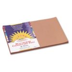 Pacon 6907 Construction Paper, 58 lbs., 12 x 18, Light Brown, 50 Sheets/Pack