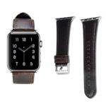 42mm Apple Watch Band Dark Brown Genuine Leather Replacement Strap Band for Apple Watch Series 2/Series 1/Edition/Sport 42mm