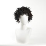 Finders Wigs 8Inch Short Afro kinky Curly Wig Ombre Dark Brown Fashion Heat Resistant Synthetic Wigs