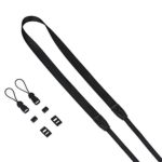 DOROM Universal Adjustable Slim Shoulder Sling Neck Strap for All Camera DSLR SLR (Black)