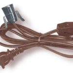 Lamp Cord Has Clip-In Socket, End Plug And Rotary Switch. 6 Ft. Brown (Set Of 10)