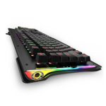 Powpro PBK668 Optical Axis Mechanical Wired Gaming Keyboard with Adjustable 9 Colors Backlight LED Backlit