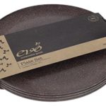 EVO Sustainable Goods 10″ Plate, Set of Four, Dark Brown