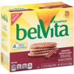 belVita Breakfast Biscuits, Cinnamon Brown Sugar, 5 Count Box, 8.8 Ounce